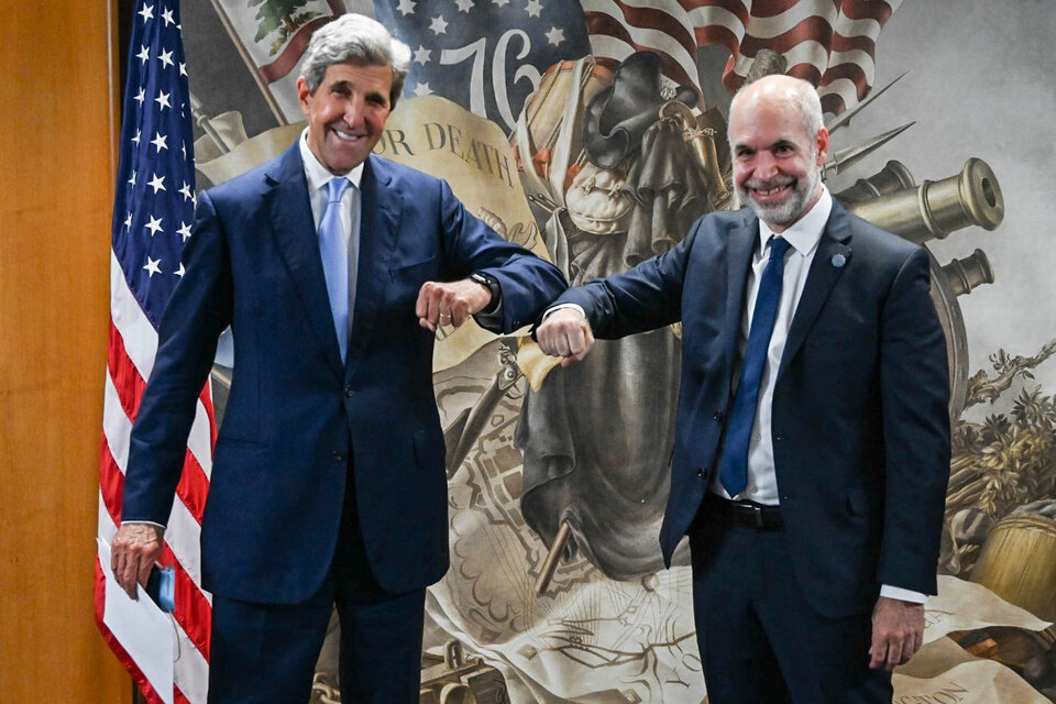 Horacio Rodríguez Larreta con John Kerry en Washington  (Fuente: Prensa Gobierno de la Ciudad)