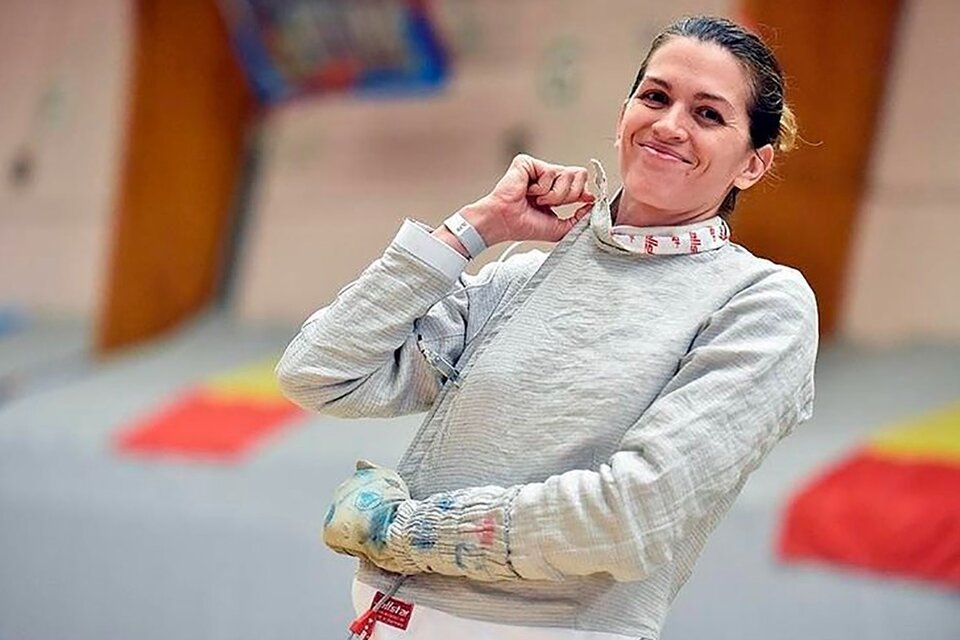 La sonrisa de Belén Pérez Maurice en un entrenamiento (Fuente: Instagram)