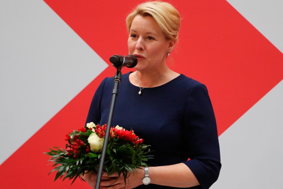 La elección de este domingo en Alemania consagró a Franziska Giffey como alcaldesa de Berlín. (Fuente: EFE)