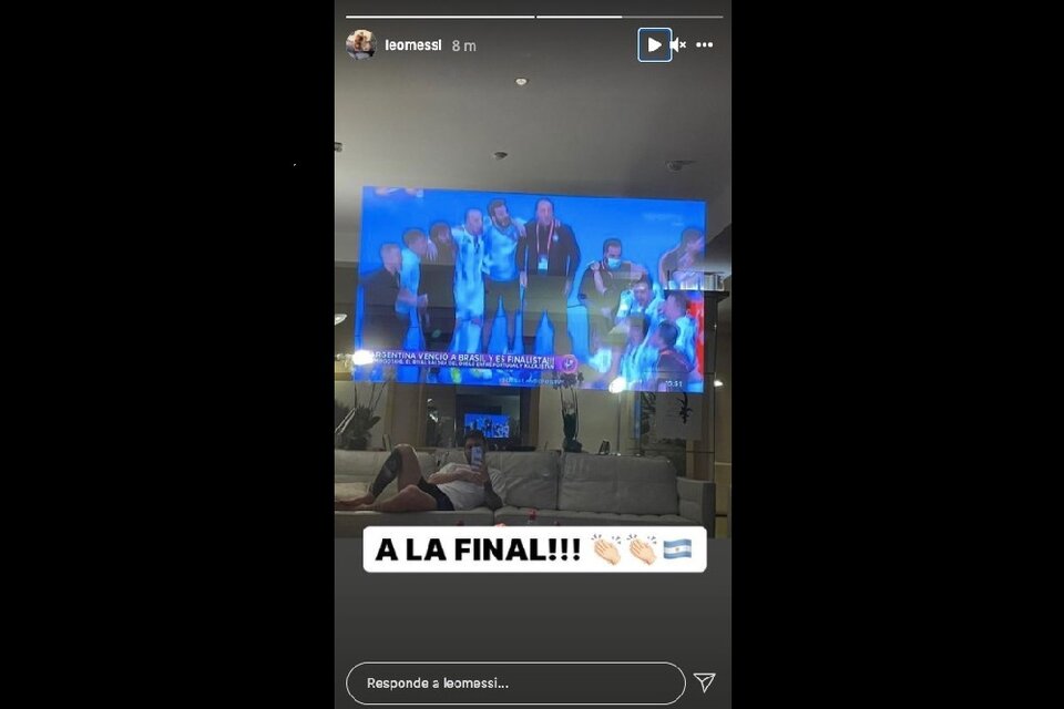 El crack del PSG celebró con el equipo argentino (Fuente: Instagram Lionel Messi)
