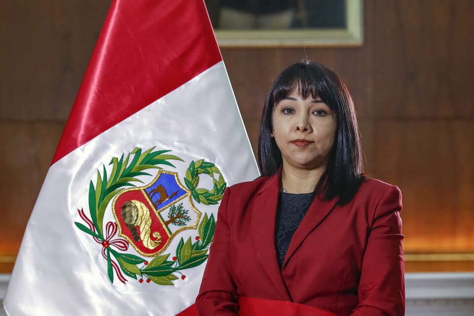 Mirtha Vázquez, nueva jefa del gabinete ministerial de Pedro Castillo.