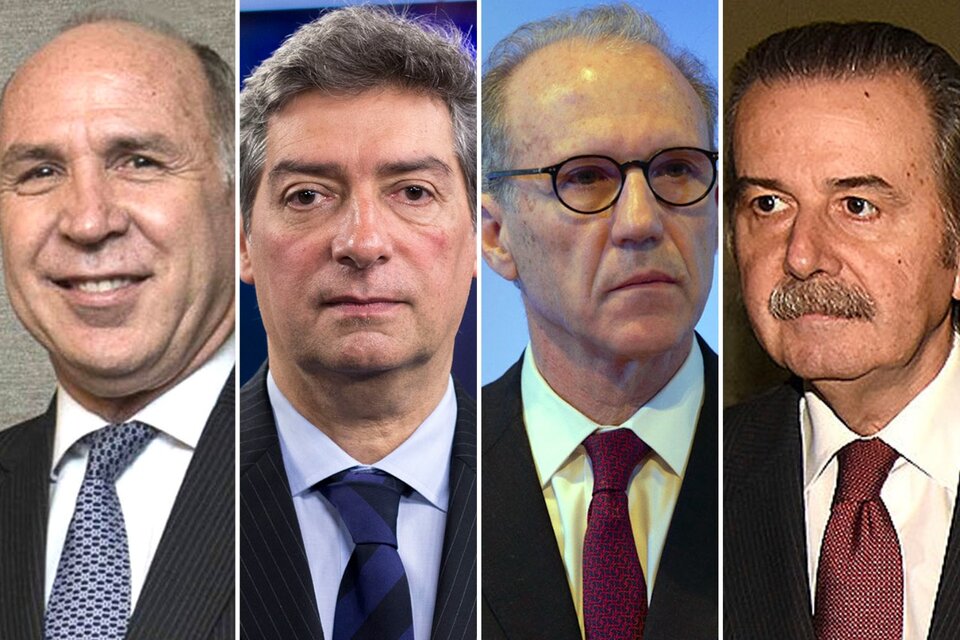 Ricardo Lorenzetti, Horacio Rosatti, Carlos Rosenkrantz y Juan Carlos Maqueda, los cuatro hombres que integran la Corte Suprema.