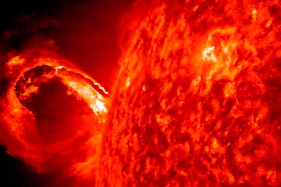 La tormenta solar más importante de la que se tiene registro se produjo en 1859. (Fuente: NASA)
