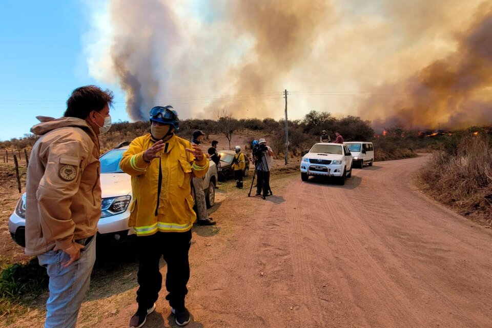 El fuego devoró más de 60 mil hectáreas en el norte de la provincia durante la semana pasada. (Fuente: NA)