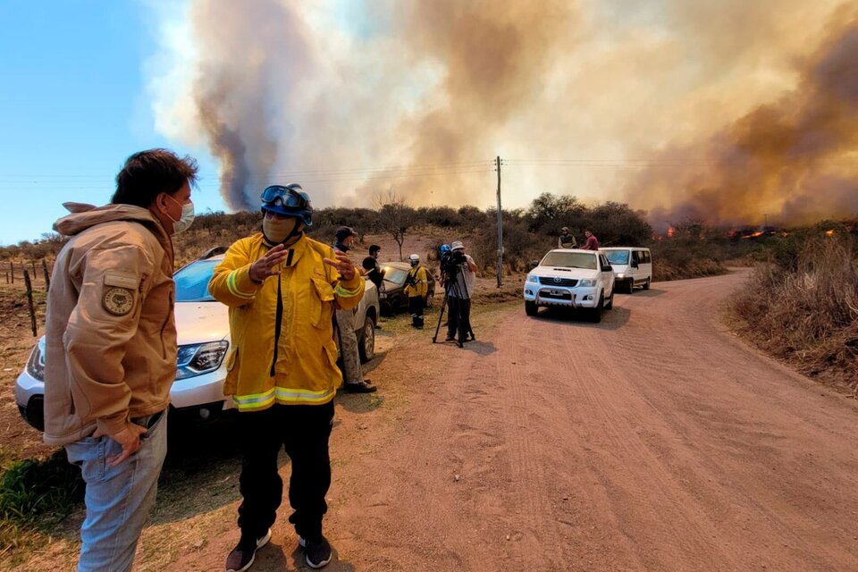 El fuego devoró más de 60 mil hectáreas en el norte de la provincia durante la semana pasada.  (Fuente: NA)