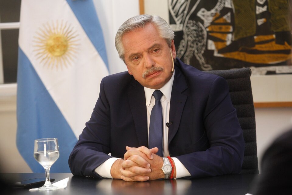 El presidente Alberto Fernández dijo que no es cierto que el acuerdo con el FMI se firmará el año próximo. (Fuente: Carolina Camps)