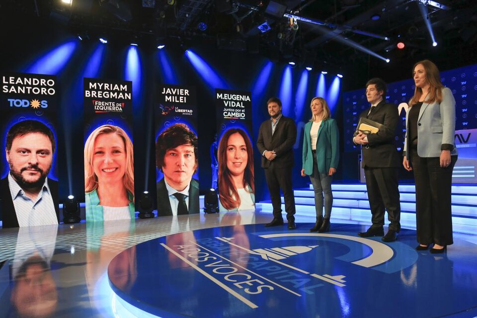 El "debate capital" reunió a los candidatos.