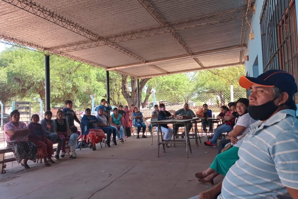 Asamblea de las comunidades en Pacará. 