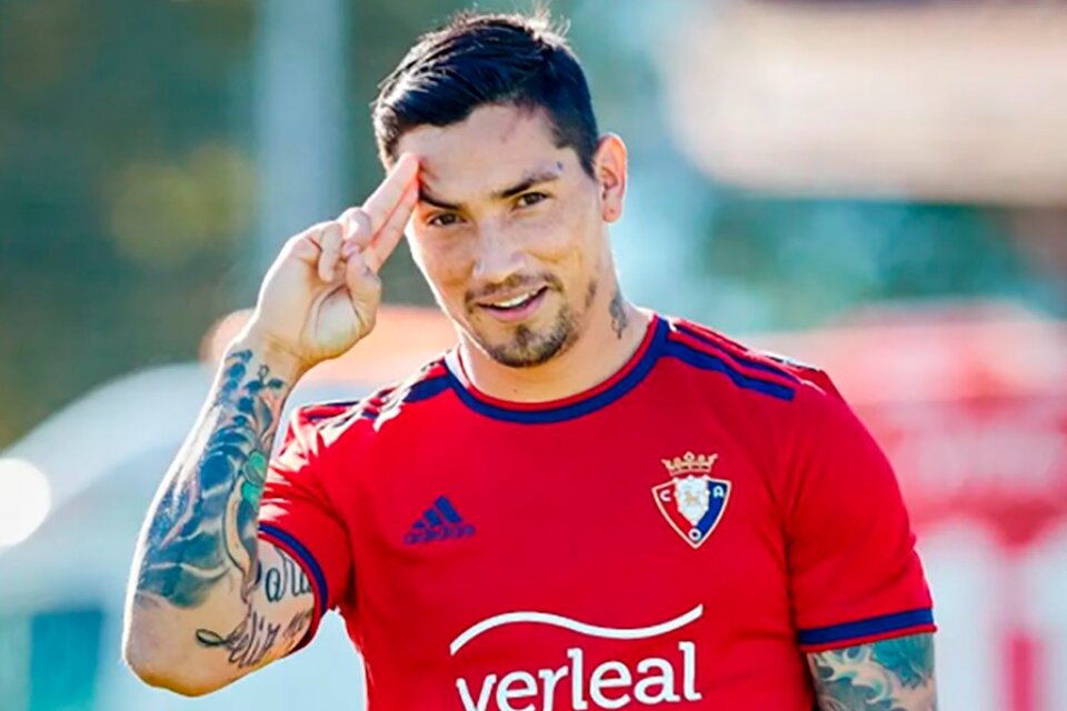 El rosarino Avila, ex San Lorenzo y actual jugador de Osasuna (Fuente: Instagram)