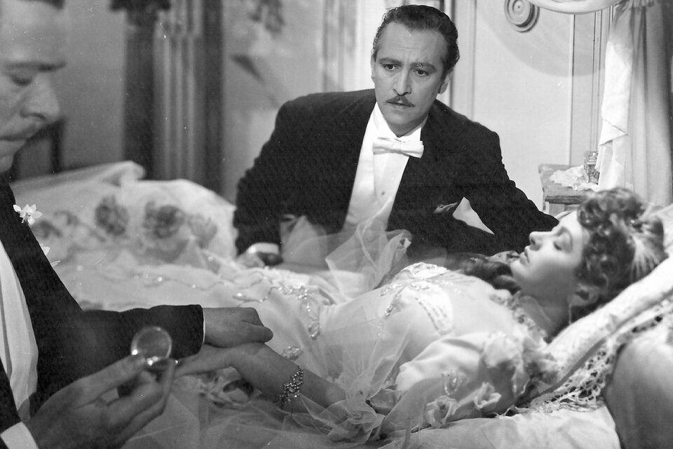 Hugo del Carril y Laura Hidalgo en "Más allá del olvido" (1956), su obra maestra como director. 