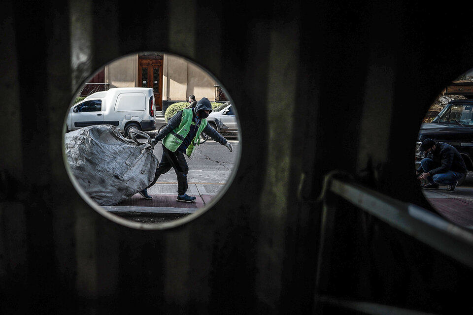 Los recicladores urbanos reclaman la sanción de la ley.  (Fuente: EFE)
