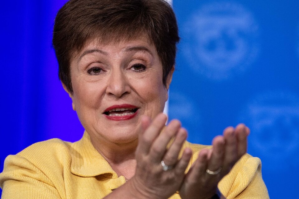 Kristalina Georgieva, directora gerente del Fondo Monetario Internacional. (Fuente: AFP)