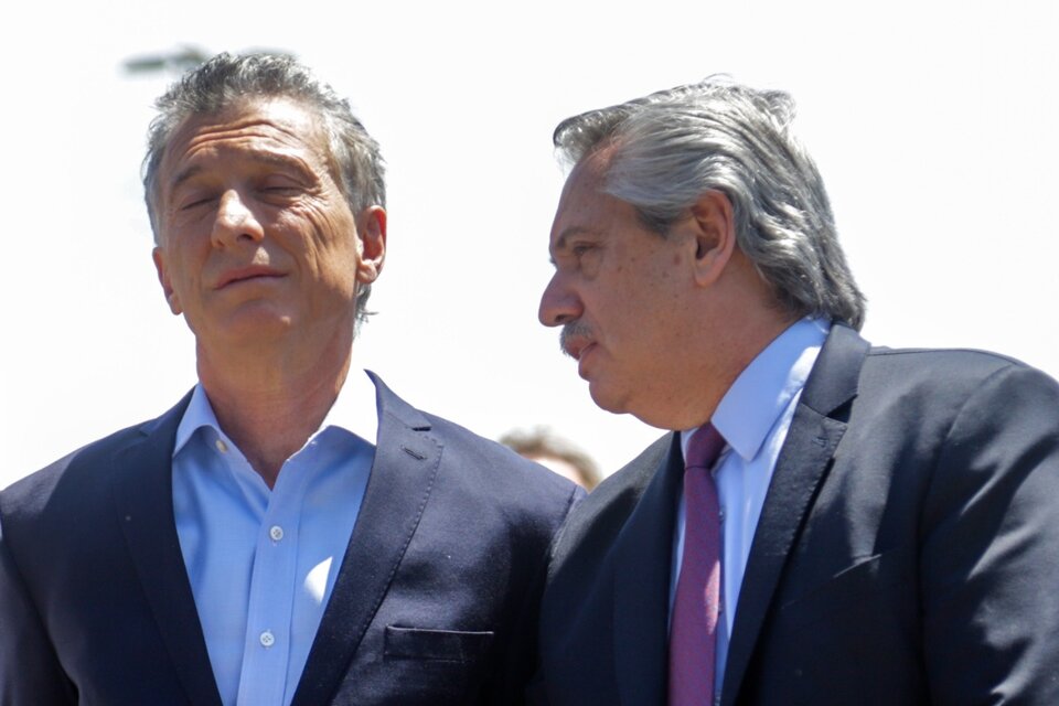Macri y Fernández, meses atrás. (Fuente: NA)