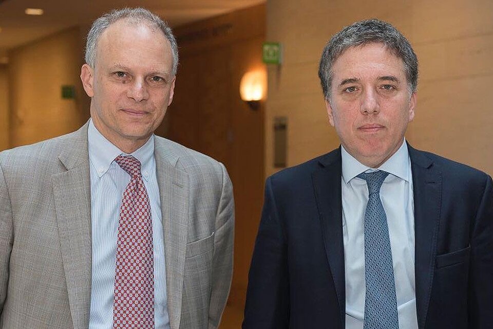 Werner junto al ex ministro de Macri, Nicolás Dujovne. 
