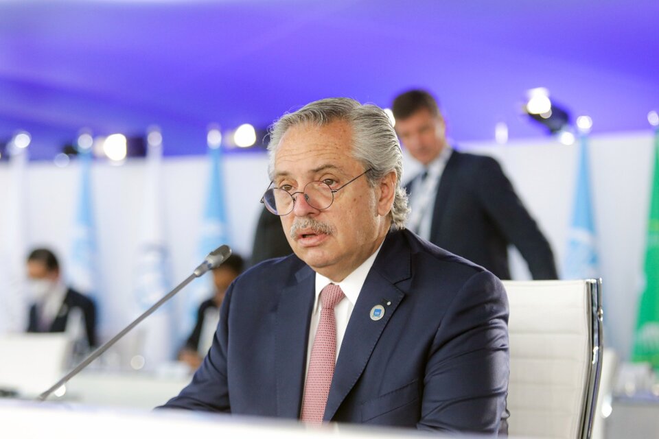 Alberto Fernández, el domingo en la cumbre del G20. (Fuente: Presidencia)