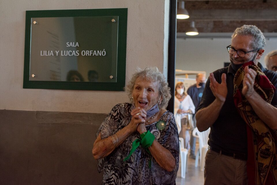 Lita Boitano, presidenta de Familiares en la sala Lilia y Lucas Orfanó. (Fuente: Verónica Bellomo)