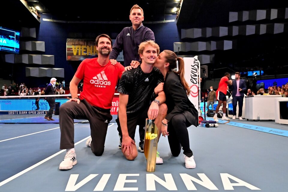 Abierto de tenis de Viena: el alemán Zverev se consagró campeón (Fuente: EFE)
