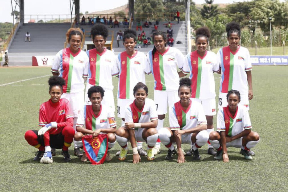 El once eritreo que cayó en el debut ante Etiopía (Fuente: @FUFA)