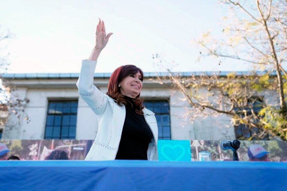 La vicepresidenta Cristina Kirchner. (Fuente: NA)