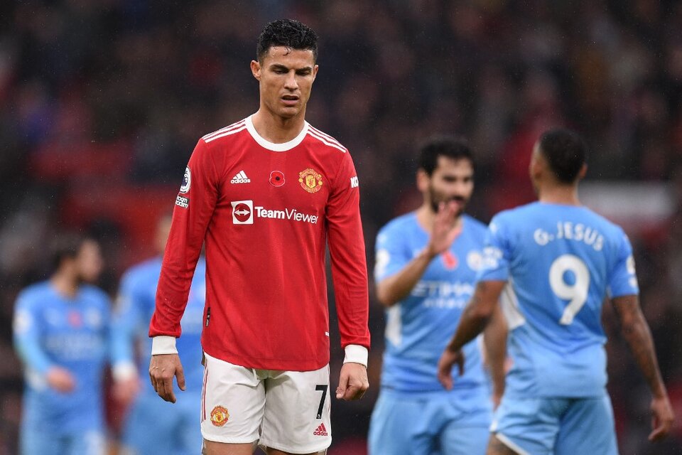 Cristiano Ronaldo sufre, el City festeja (Fuente: AFP)