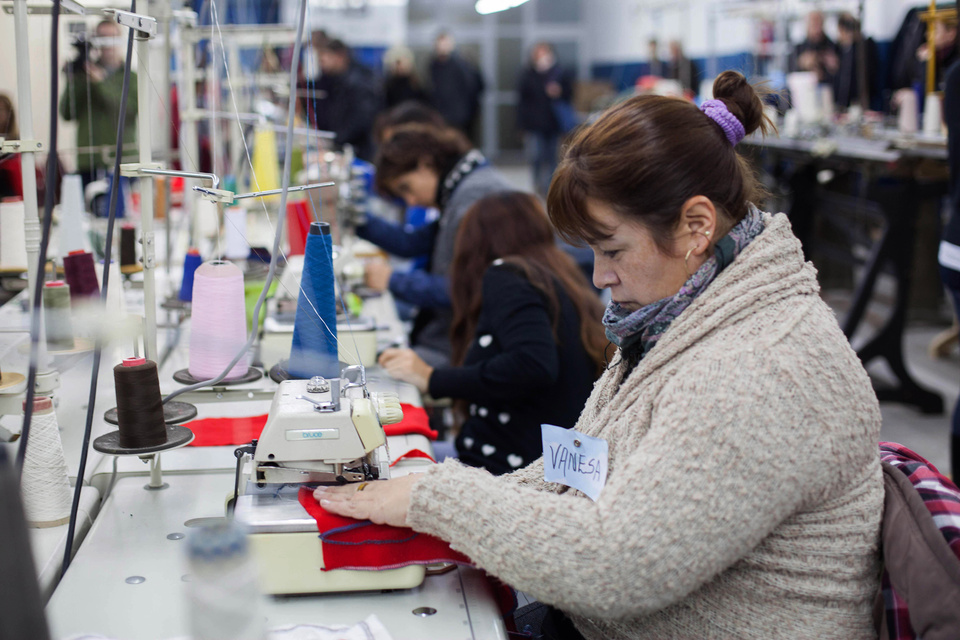 En prendas de vestir, la mejora anual es del 56,1 por ciento. (Fuente: Télam)