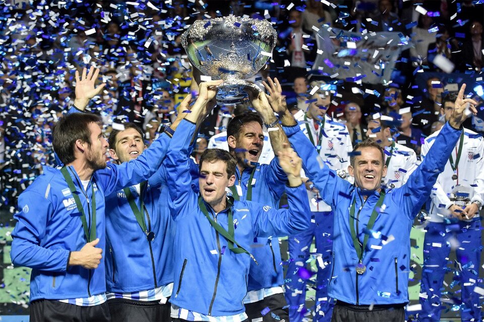 En 2016 el sueño máximo del tenis argentino se hace realidad al conquistar la Copa Davis. (Fuente: DyN)