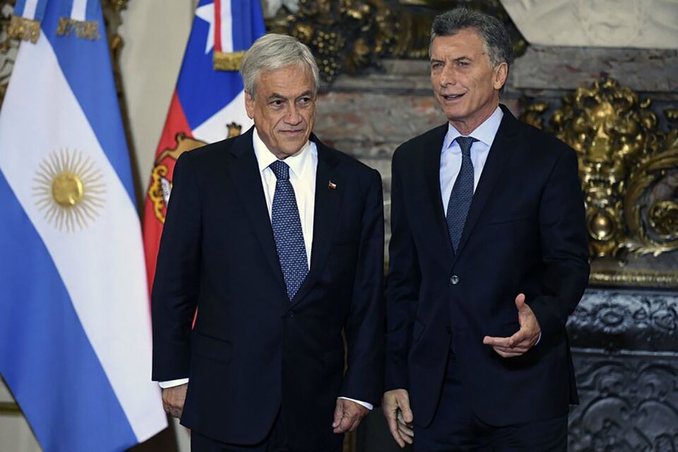 Sebastián Piñera y Mauricio Macri. (Fuente: AFP)