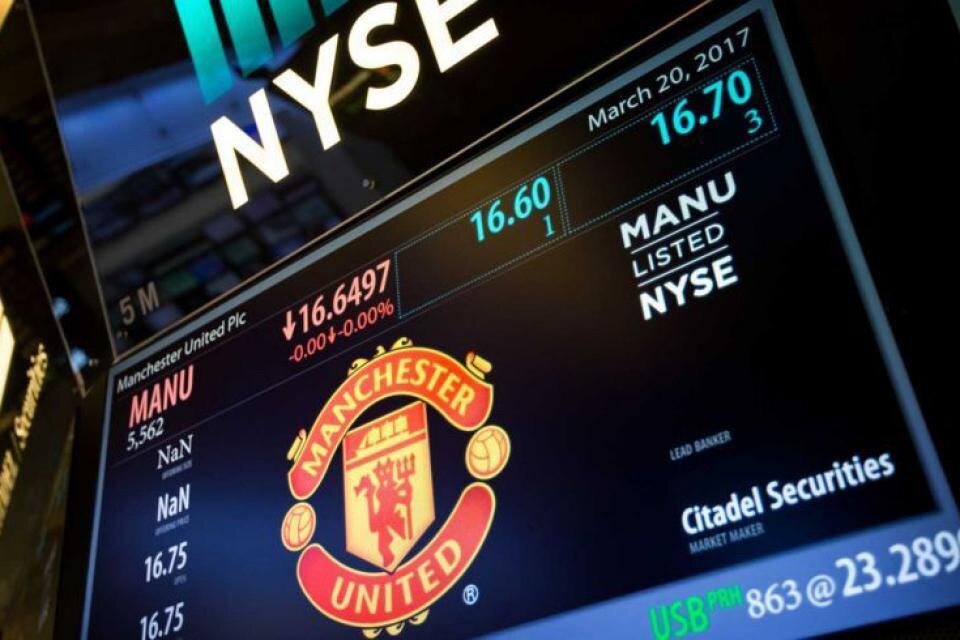 El Manchester United, cotización en la Bolsa. 