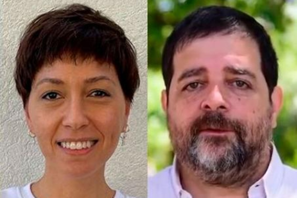 Mayra Mendoza, de Quilmes, y Fernando Moreira, de San Martín.