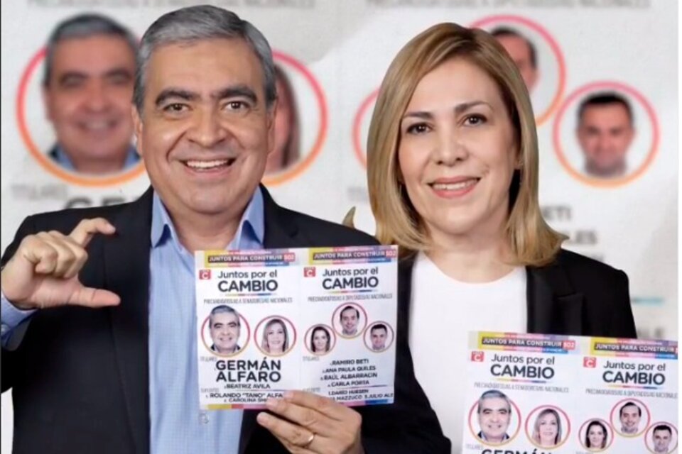 Germán Alfaro y su esposa, Beatriz Ávila.