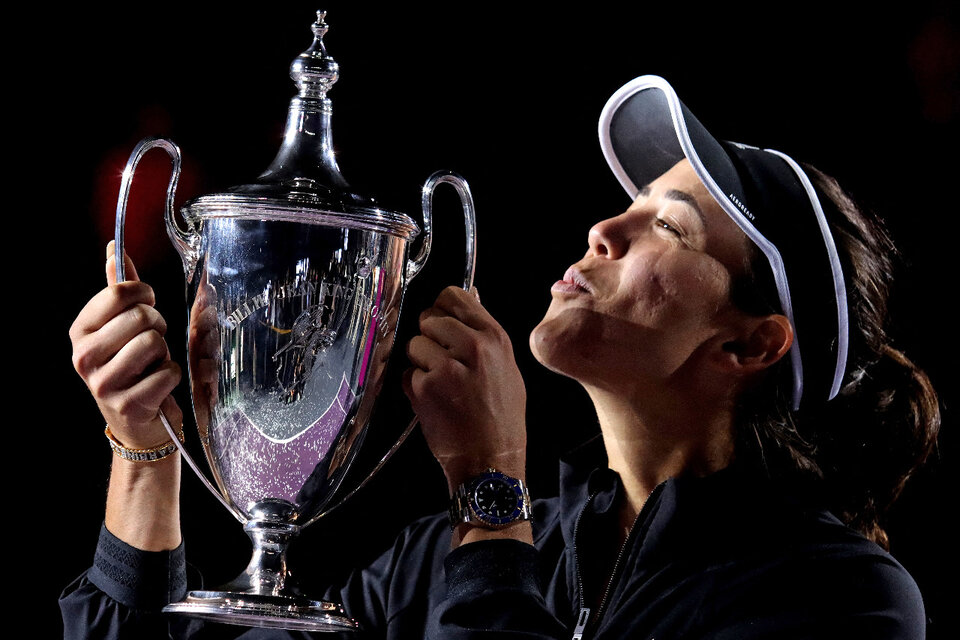 Muguruza ya tiene tres títulos grandes: Wimbledon, Roland Garros y el Masters (Fuente: AFP)