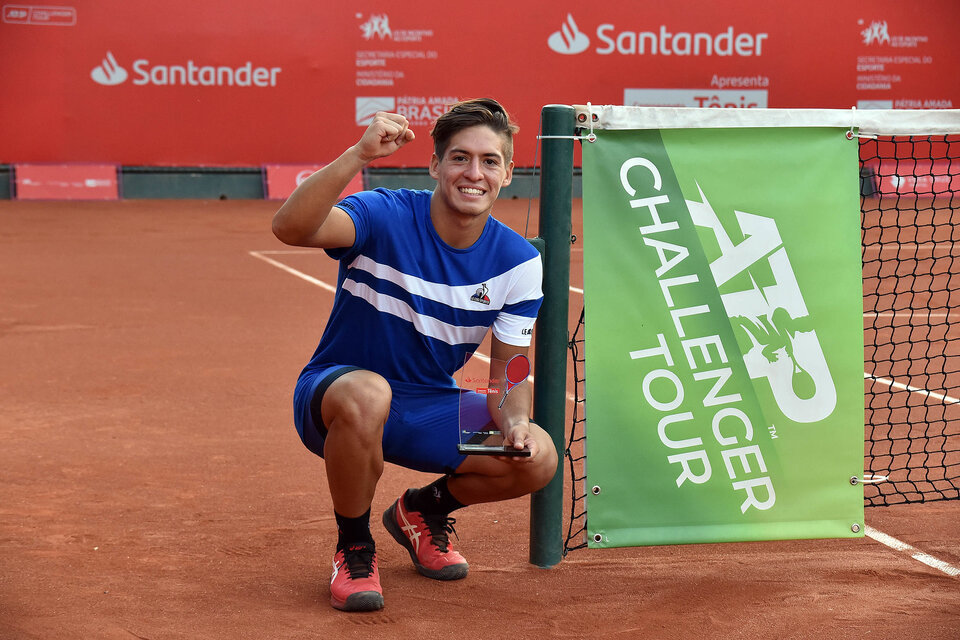 Sebastián Báez y la conquista de su sexto Challenger (Fuente: Challenger de Campinas)
