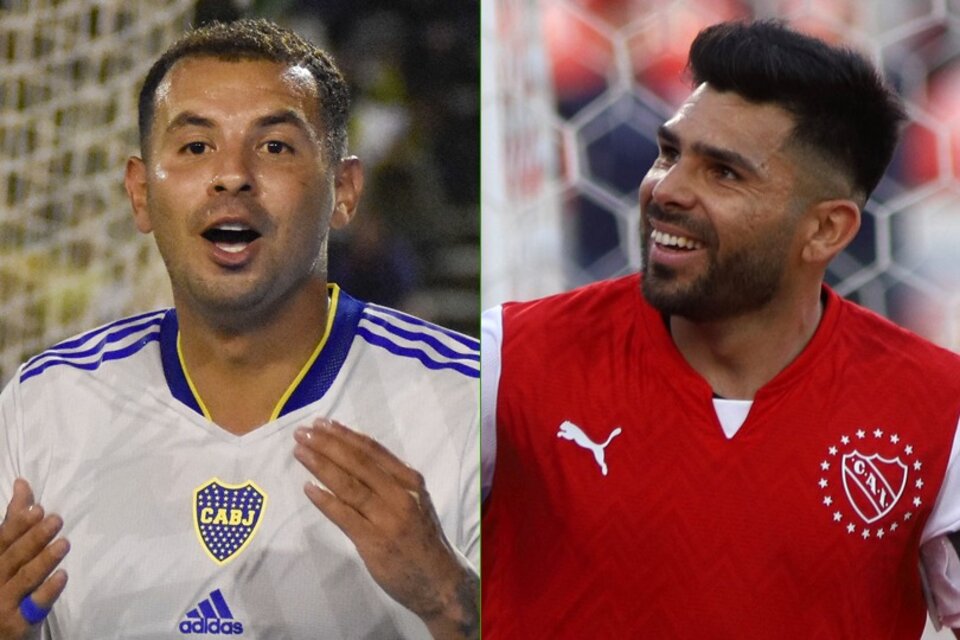 Cardona y Romero, las cartas fuertes de Boca e Independiente. (Fuente: NA)