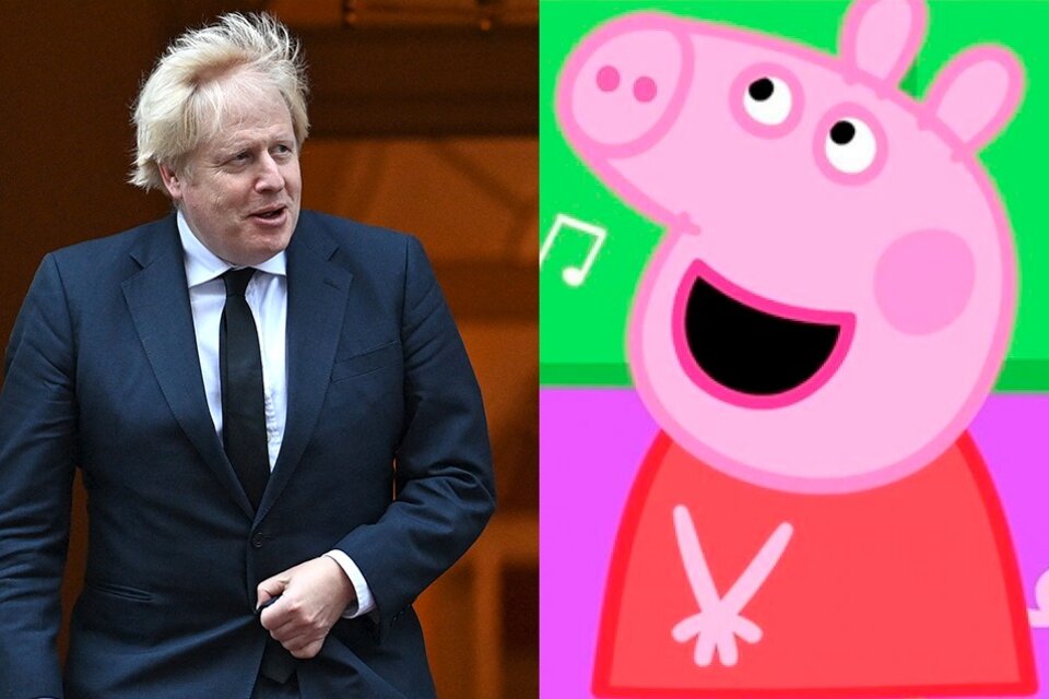 Boris Johnson perdió el hilo de su discurso y terminó hablando de Peppa Pig