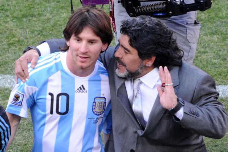“Siempre me voy a quedar con los mejores recuerdos de él", dijo Messi sobre Diego. (Fuente: NA)