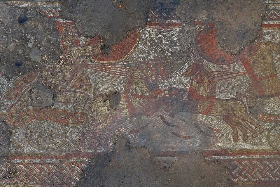 Los mosaicos se usaron en una variedad de edificios públicos y privados en todo el Imperio Romano y, a menudo, presentaban figuras famosas de la historia y la mitología.   (Fuente: EFE)