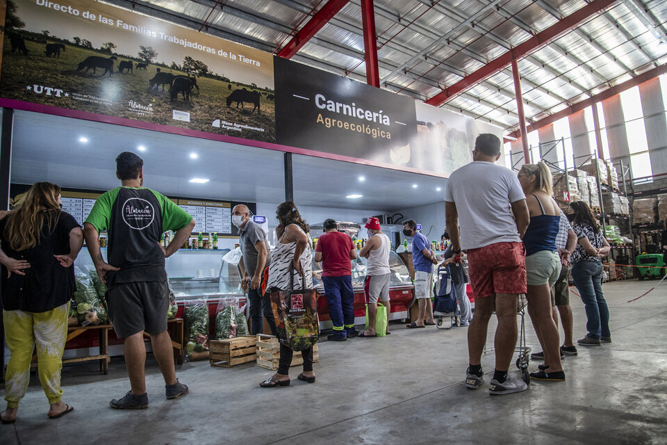 La primera carnicería de la UTT se inauguró ayer en Avellaneda. (Fuente: Guido Piotrkowski)