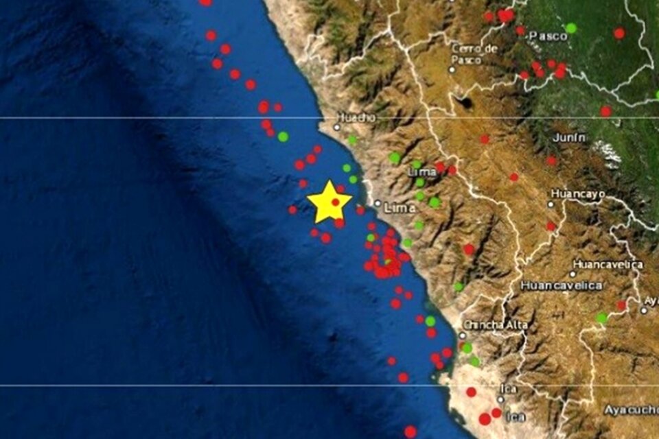 El sismo tuvo epicentro en la selva norte de Perú. (Fuente: Télam)