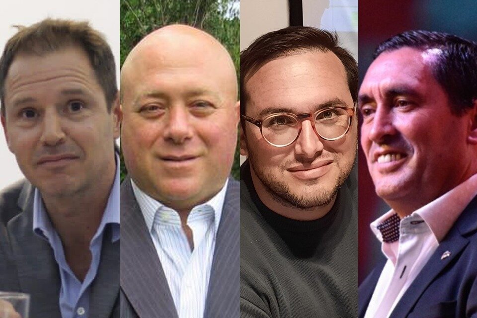 Brito, Caselli, Belli y Trillo, candidatos a presidente de River (Fuente: Twitter)
