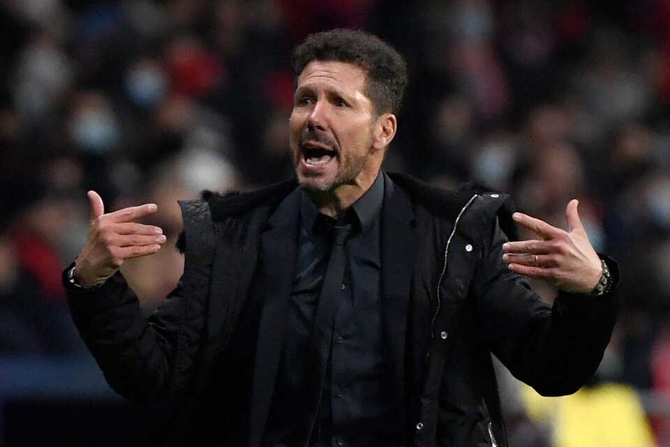 El Cholo Simeone y su Atlético, con la mente en la Champions (Fuente: AFP)