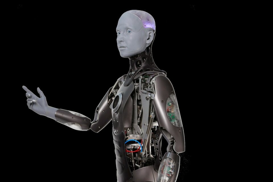 Ameca, el robot que tiene impresionantes expresiones faciales hiperrealistas (Fuente: Engineered Arts)
