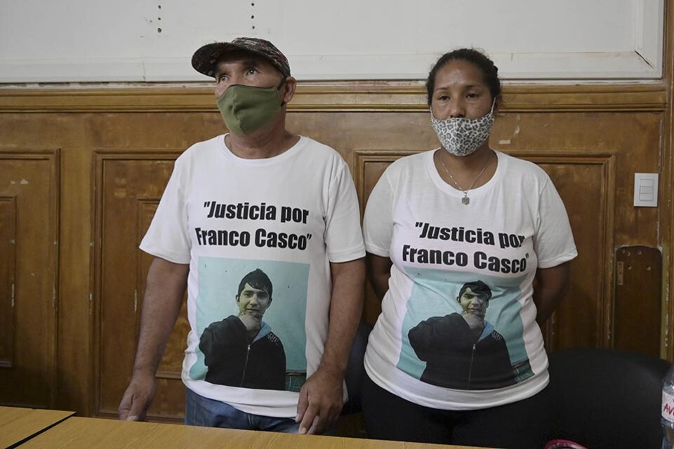 Ramón y Malvina, padre y hermana de Franco estuvieron presentes en el juicio. (Fuente: Sebastián Granata)