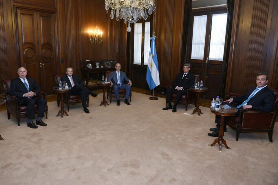 El ministro de Justicia, Martín Soria, mantuvo este martes su primera reunión con los integrantes de la Corte Suprema.