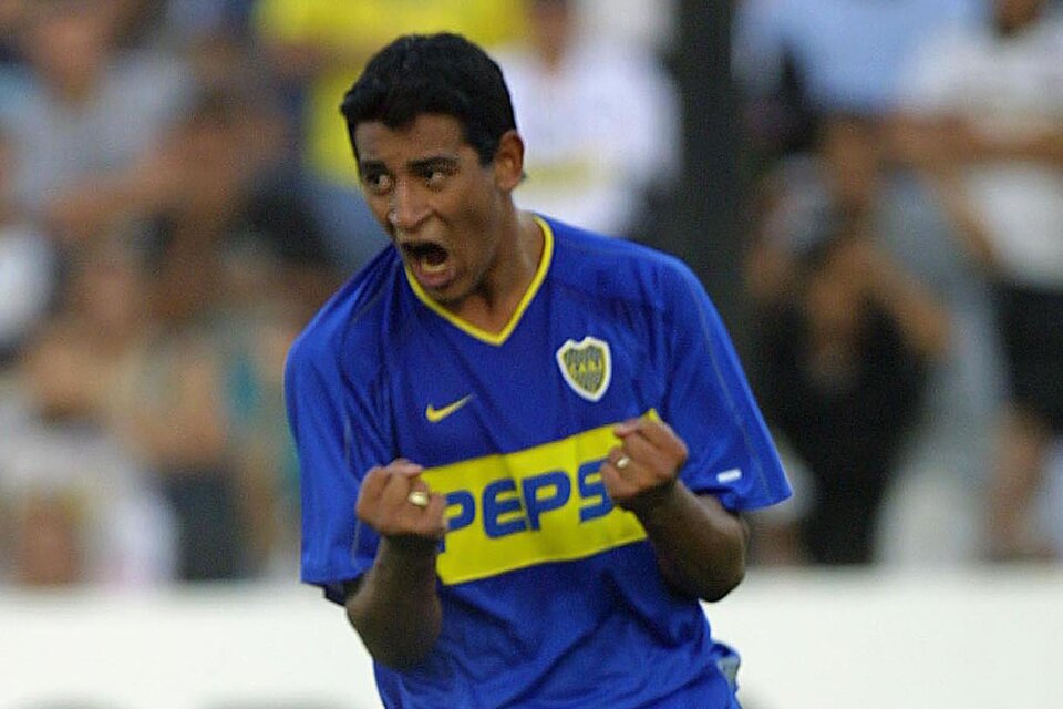 Moreno, durante su paso por Boca en 2003 (Fuente: AFP)