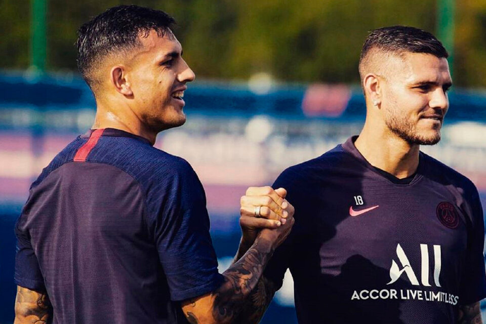 Leandro Paredes y Mauro Icardi, en la lista de transferibles. (Fuente: AFP)