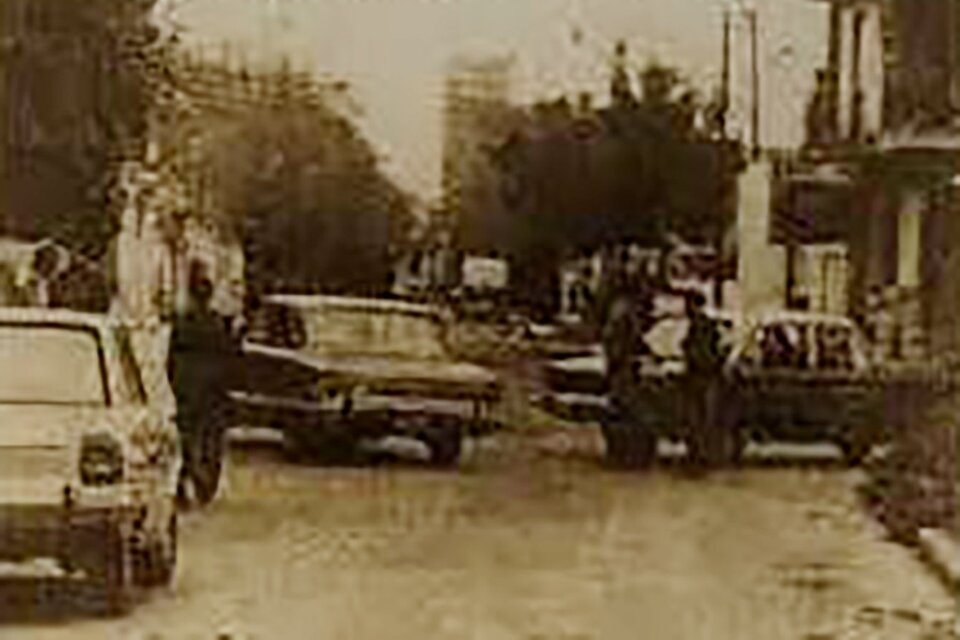 Imagen del operativo de la calle Corro 105 del 29 de septiembre de 1976.