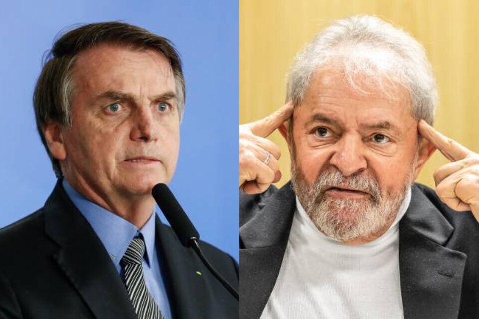 Jair Bolsonaro y Lula da Silva