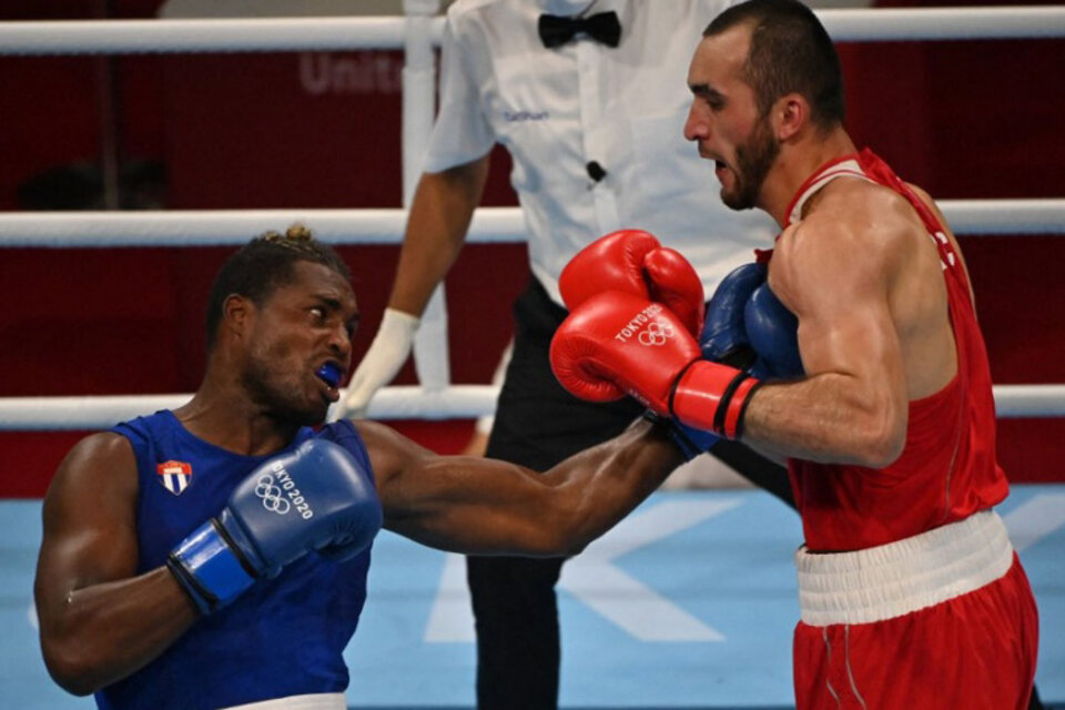 El cubano Julio la Cruz, campeón olímpico de peso pesado en Tokio 2020 (Fuente: AFP)