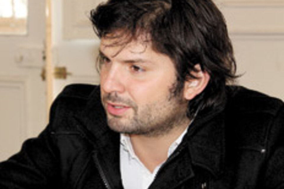 Gabriel Boric en la entrevista con Página/12, en 2012, durante su etapa de dirigente universitario.