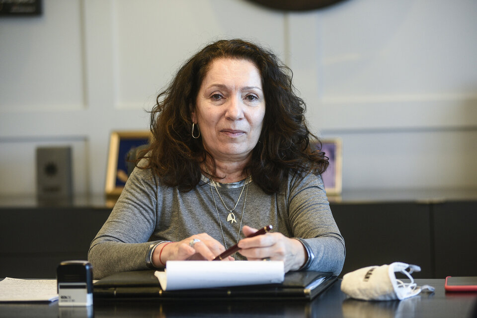 La interventora de la Agencia Federal de Inteligencia, Cristina Caamaño.